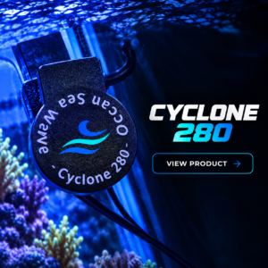 The Cyclone 280 Only available in the USA from Pootang Reefs and Collectors Corals